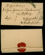Cassel 1846 Versptete Aufgabe Brief von Heberg in Betzigerode mit Inhalt(54650