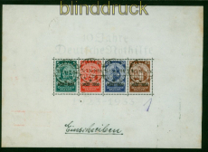 dt. Reich Mi # Block  2 Nothilfeblock gestempelt Fotoattest Schlegel BPP (53685)
