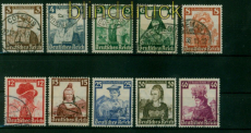 dt. Reich Mi # 588/97 gestempelt Nothilfe 1935 (55162)