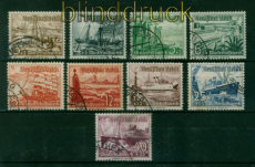 dt. Reich Mi # 651/59 gestempelt Winterhilfswerk 1937 (55165)
