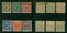 dt. Reich Mi # 338/43 ungebraucht mit Falz Rentenpfennig (55177)
