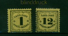 Baden Portomarken Mi # 1 und 3 postfrisch (55080)