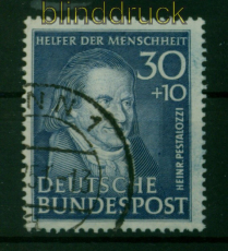 Bund Mi #  146 gestempelt H�chstwert Helfer der Menschheit 1951 (55208)
