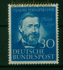 Bund Mi #  161 postfrisch Philipp Reis (55209)