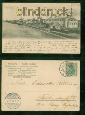 Dsseldorf sw-AK Industrie und Gewerbeausstellung 1902 Blick Rheinbrcke (d9333)