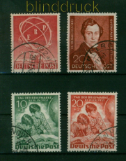 Berlin Mi #  71, 74 und 80/81 gestempelt (55289)