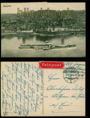 Boppard sw-AK Raddampfer Feldpost 12.91916 nach Altharen (d9964)