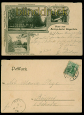 Nortup-Loxten sw-AK Gruss vom Sngerfeste drei Ansichten 1903 nach Gehrde(d9991)