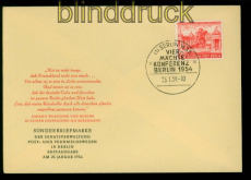 Berlin Mi # 116 Viermchte Konferenz Ersttagsbrief FDC (55432)