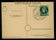 Berlin Mi # 76 EF Blanko-Postkarte mit SSt. 1. Mai 1951 Frieden in Berlin(55431)