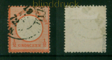 dt. Reich Mi #   3 gestempelt 1/2 Groschen geprft Sommer BPP (55303)