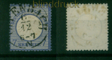dt. Reich Mi #  10 gestempelt 7 Kreuzer kleiner Schild (55306)