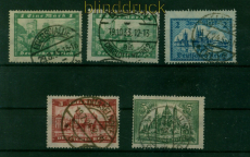 dt. Reich Mi # 364/67 mit 364 Y gestempelt Bauwerke (55325)