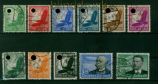 dt. Reich Mi # 529/39 gestempelt Flugpostausgabe Steinadler (55340)