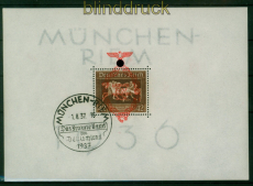 dt. Reich Mi # Block 10 Sonderstempel Braune Band (55349)