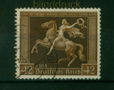 dt. Reich Mi # 671 y gestempelt Braune Band 1938 (55352)