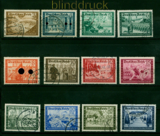 dt. Reich Mi # 702/13 gestempelt Kameradschaftsblock I (55356)