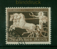 dt. Reich Mi # 747 gestempelt Braune Band 1940 (55360)