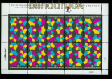 Liechtenstein Kollektionsbogen # 5 postfrisch Ausstellung Hypersymmetrics(55578)
