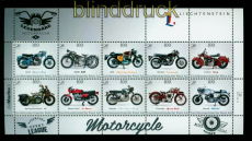 Liechtenstein Kollektionsbogen # 6 postfrisch Motrorr�der (55579)