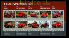 Liechtenstein Kollektionsbogen # 13 postfrisch Feuerwehrautos (55587)