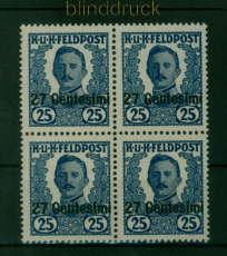 sterreich Ungarn Feldpost fr Italien Mi # VII postfrischer 4er-Block (55570)