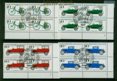 Berlin Mi # 660/63 gestempelte Eckrand-4er-Blcke mit Formnummern (55531)
