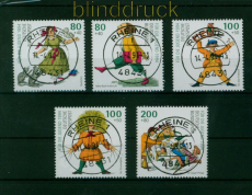 Bund Mi # 1726/30 gestempelt Jugend 1994 (55544)