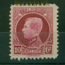 Belgien Mi #  184 postfrisch 10 Franc Knig Albert I. (55268)