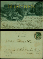 Hannover Mondschein-AK Gruss aus .... Theater + Georgstrasse 1897 Haren (d10015)