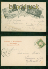 Taubensuhl sw-AK Gruss vom Taubensuhl 2 Ansichten 1904 nach Speyer (d9556)