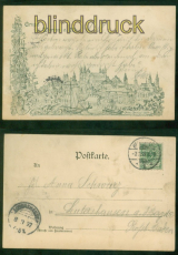 Worms a. Rh. sw-AK Gruss aus .... Anno Domini 1893 nach Leutershausen 1897(d9558