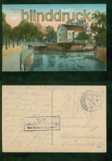 Zweibrcken farb-AK Partie bei der Napoleonsbrcke Feldpsot 1916 (d9574)