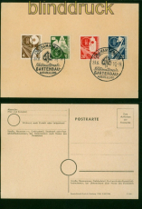 Bund Mi #  167/70 Sonderstempel Hamburg Gartenbauausstellung 1953 (55237)