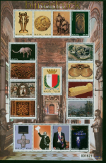 Malta Mi # 1612/28 postfrisch Zusammendruckbogen Geschichte Maltas (55241)