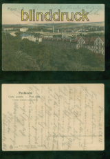 Plauen i. V. farb-AK Panoramaansichten datiert 25.8.1913 (d9628)