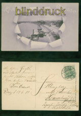 Riesa a. E. sw-AK Viele Grsse 1909 nach Hamburg (d9639)