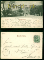 Stendal sw-AK Tangermnderthor 1902 nach Grossbieberau (d9656)