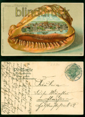 Eckernfrde farb-Prge-AK Gruss aus ..... 1910 nach Elmshorn (d9664)