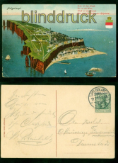 Helgoland farb-AK Grn ist das Land.... 1910 nach Darmstadt (d9675)