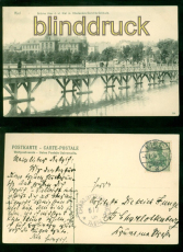 Kiel sw- AK Brcke ber d. kl. Kiel m. Oberlandes-Gerichts-Gebude 1906 (d9694)