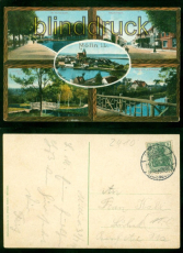 Mlln i. L. farb-AK fnf Ansichten 1914 nach Lbeck (d9708)