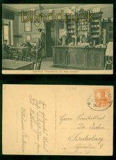 Petersholm sw-AK Gasthaus Petersholm Bahnpost 1917 nach Sonderburg (d9713)