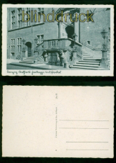 Danzig sw-AK Rathaus mit Freitreppe und Portal ungebraucht (d9759)