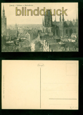 Danzig sw-AK Rathaus und Marienkirche ungebraucht (d9773)