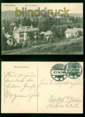 Friedrichroda sw-AK Blick vom Abtsberg 1910 nach Rixdorf (d9730)