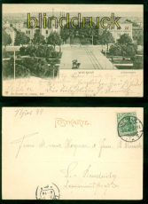 Weimar sw-AK Jubilumsplatz 1902 nach Leipzig (d9740)