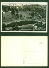 Riesengebirge sw-AK Kleiner Teich mit Baude ungebraucht (d9865)