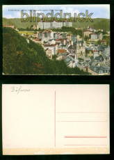 Karlsbad farb-AK Blick vom Panorama gegen Hotel Imperial ungebraucht (d9790)