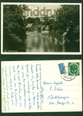 Eger sw-AK Alte Gerbereien 1953 Nrnberg nach Nrdlingen (d9786)